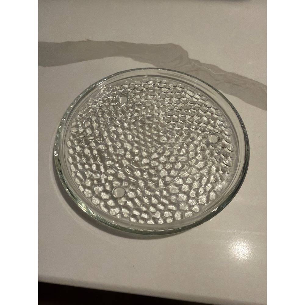 Beautiful 6" Clear Glass Trivet - Perfect for Candles & Holiday Celebrations